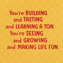 Construction Cake First Birthday Card for Boy