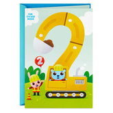 Tons of Birthday Fun 2nd Birthday Card With Sticker