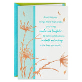 Pride and Happiness Father's Day Card for Son