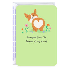 Love You From the Bottom of My Heart Blank Card
