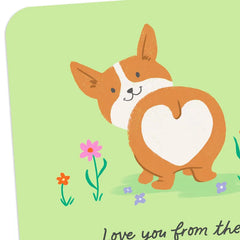 Love You From the Bottom of My Heart Blank Card