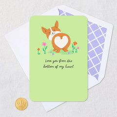 Love You From the Bottom of My Heart Blank Card