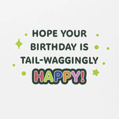 Corgi Dog in Party Hat Birthday Card for Kids With Stickers
