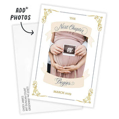 Next Chapter Begins Flat Pregnancy Announcement