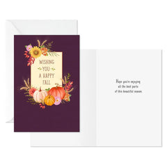 Best Parts of This Beautiful Season Fall Cards, Pack of 6