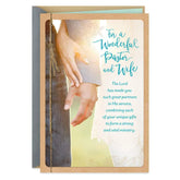 You're Great Partners in His Service Clergy Appreciation Card for Pastor and Wife