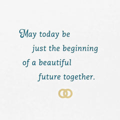 The Beginning of a Beautiful Future Wedding Card for Son