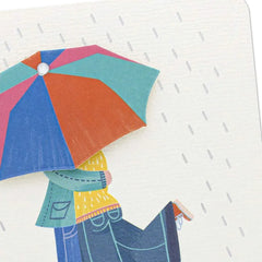 A Forecast of Happy Tears and Love Wedding Shower Card