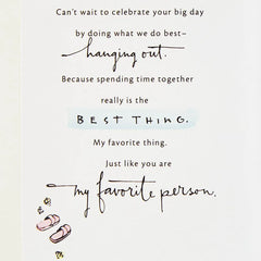 You Are My Favorite Person Romantic Birthday Card