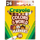 Crayola® Colors of the World Markers, 24-Count