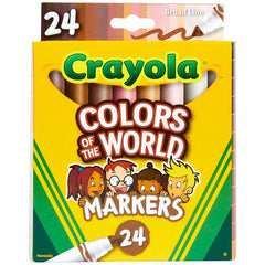 Crayola® Colors of the World Markers, 24-Count