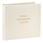 Today, Tomorrow, Always Gold on Cream Linen Photo Album