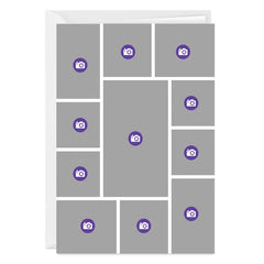 Create Your Own 11-Photo Collage Custom Card
