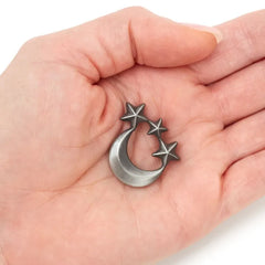 On My Mind Moon and Stars Metal Pocket Token