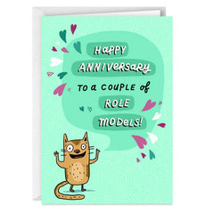 Role Models Funny Anniversary Card for Couple