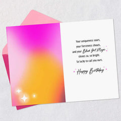Your Black Girl Magic Shines So Bright Birthday Card for Daughter