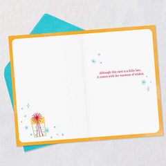 Warmest Wishes Belated Birthday Card