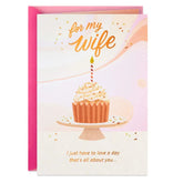 A Day All About You Birthday Card for Wife