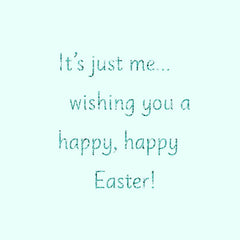 A Happy Hello Yellow Duckling Easter Card