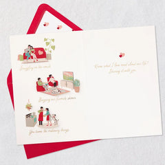 What I Love About Our Life Romantic Anniversary Card