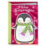 You're Loved So Much Christmas Card for Great-Granddaughter