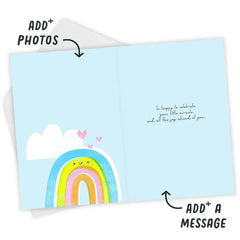 Sweet Dream Come True Custom Rainbow Baby Card