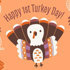 Happy 1st Turkey Day Baby's First Thanksgiving Card