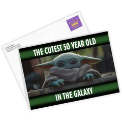 Star Wars: The Mandalorian™ Cutest in the Galaxy Custom Birthday Card