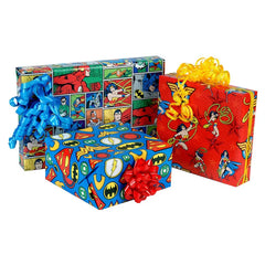 DC™ Justice League™ 3-Pack Wrapping Paper Roll Bundle, 60 sq. ft. total