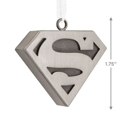 DC™ Superman™ Silver Shield Metal Hallmark Ornament