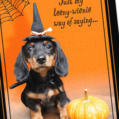 Teeny Wienie Halloween Card