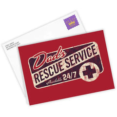 Dad's Rescue Service Custom Father's Day Card