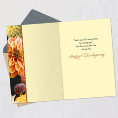 You're the Love of My Life Romantic Thanksgiving Card