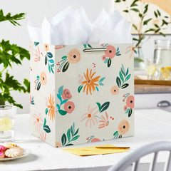 15" Dainty Floral Extra-Deep Gift Bag