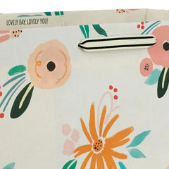 15" Dainty Floral Extra-Deep Gift Bag