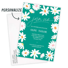 Daisies Join Us Party Invitation