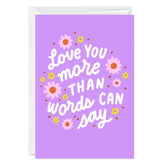 More Than Words Custom Love Card for Her