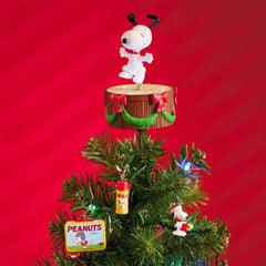 Mini The Peanuts® Gang Dancing Snoopy ShowToppers Musical Tree Topper With Light, 4"