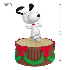 Mini The Peanuts® Gang Dancing Snoopy ShowToppers Musical Tree Topper With Light, 4"