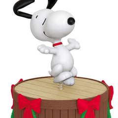 Mini The Peanuts® Gang Dancing Snoopy ShowToppers Musical Tree Topper With Light, 4"