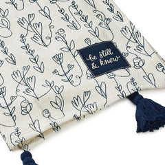 DaySpring Be Still and Know Throw Blanket With Tassels, 50x60