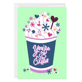 Extra Fancy Coffee Custom Birthday Card
