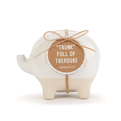 Demdaco Ceramic Elephant Bank