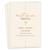 Destination Wedding Palm Tree Save the Date