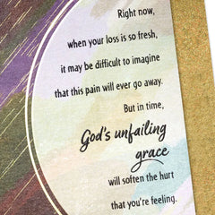 God's Grace Softens the Hurt Religious Sympathy Card