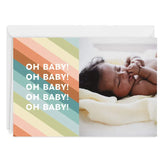 Diagonal Bright Stripes Custom Card