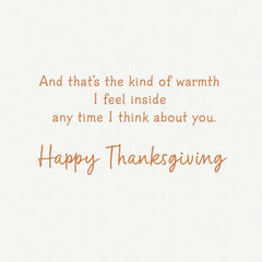 Warmth of Gratitude Thanksgiving Card