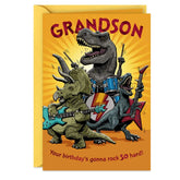 Rock Out Birthday Card for Grandson