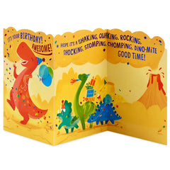 Dino-mite Good Time Birthday Card for Kids