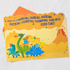 Dino-mite Good Time Birthday Card for Kids